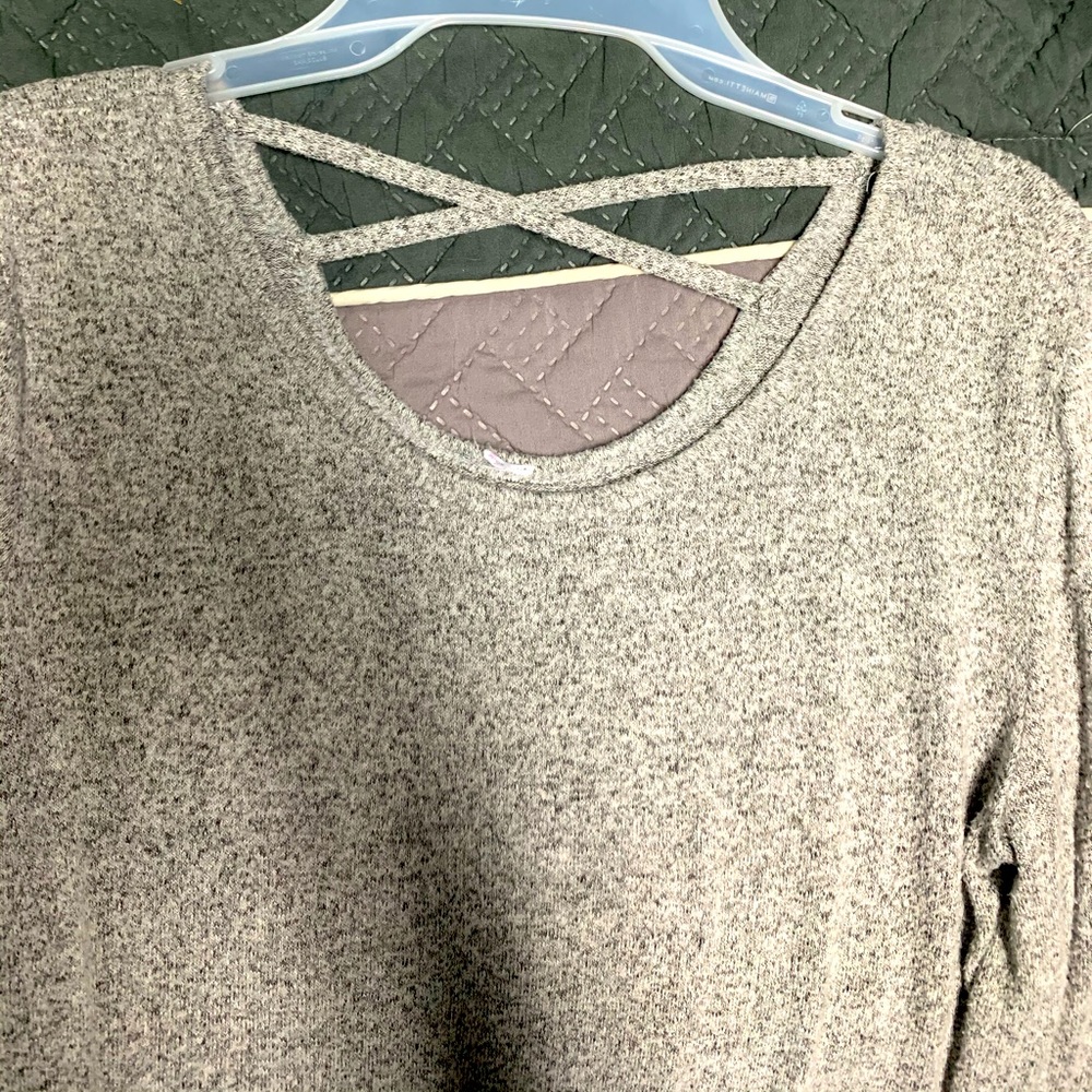 Grey sweater dress
